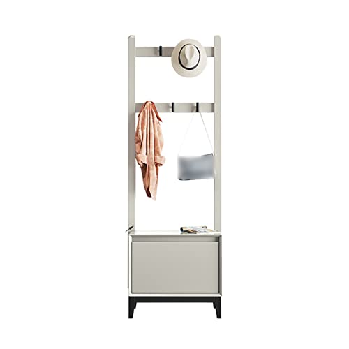 Clothes Rack Freestanding Multifunctional Coat Rack Stand with Shoe Bench and Storage for Entryway Hallway Office Hat Handbag