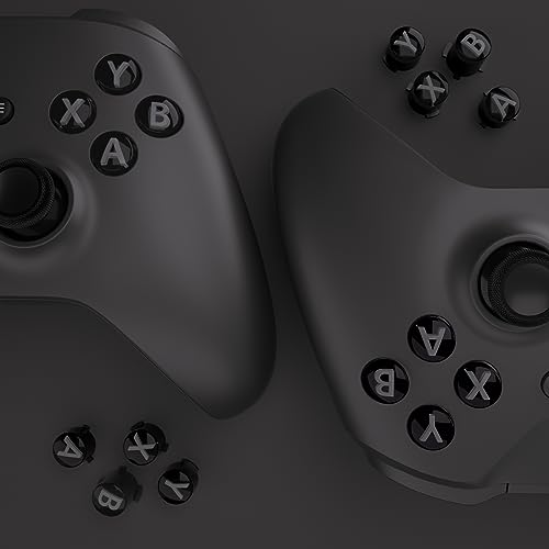 eXtremeRate ABXY Buttons for Xbox Elite Controller Series 2, Elite Serie 1 Replacement Parts, Three-Tone Action Buttons for Xbox Series X/S, for Xbox One S/X Controller-Black & Clear & Classic Gray by eXtremeRate - Used condition - Image 6