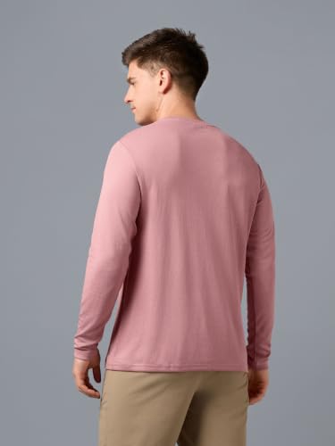 Image of TECHNOSPORT Men's Slim Fit Full Sleeve Round Neck T-Shirt, Double Cool Quick Dry Moisture Wicking Stretchable Sports Gym and Casual Wear