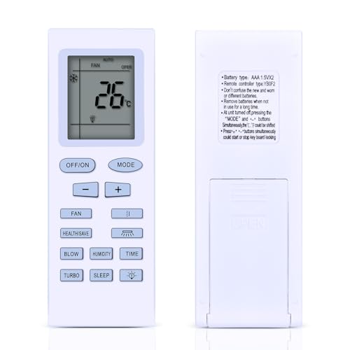 WKOLF YBOF2 Air Conditioner - Kit de mando a distancia de repuesto para aire acondicionado Gree YB1FA YBOFB YB1F2 YBOF YBOF1 YB1FB Y502K YB0F2 YB0FB YB0F1 YB0F ACTR182 ACTR242 ACTR-2 ACTR-2 44 ES