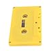 Blank Cassette Tape, 45 Minute Premium Sound Empty Cassette Tape with Clear Case for Sound Music Recording (Yellow)