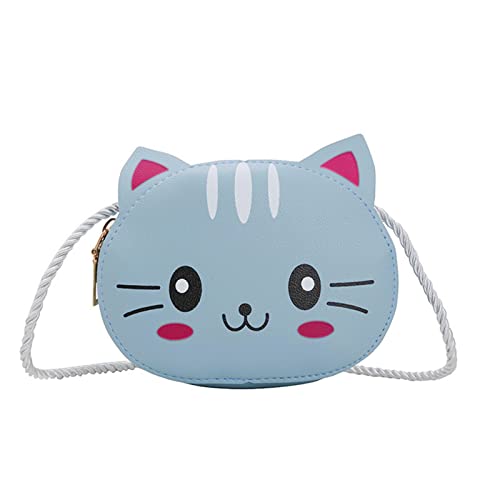 Kids Girls Handbags Bags Toddler Girls Cartoon Animal Bag Children Girls Fashion Mouse Pattern Design Purse Blue
