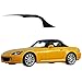 Sierra Auto Tops Convertible Soft Top Replacement, compatible with Honda S2000 2002-2009, w/Heated Glass Window, Stayfast Canvas, Black