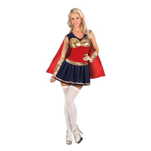 Ciao Super Hero Girl Wonder Angel disfraz disfraz niña mujer adulto (Talla única 40-42)