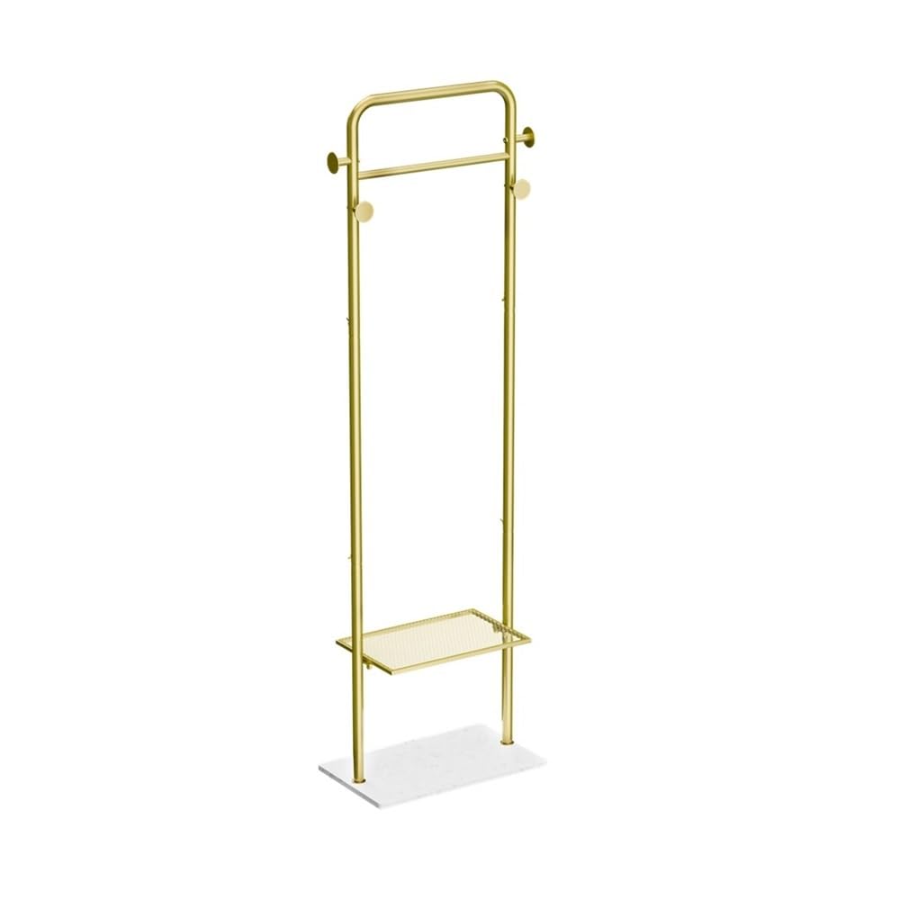 Zyyanshop One Color Coat Rack Tree Metal Gold Coat Rack Entryway Corner Stand Hat Hanger