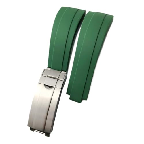 [Ő] 20mm 21mm 19mm 18mm o[VREHb`oh bNX bg}X^[ fCgi Tu}[i OChbNobNΉ(Green,SILVER GOLD BUCKLE_18MM)