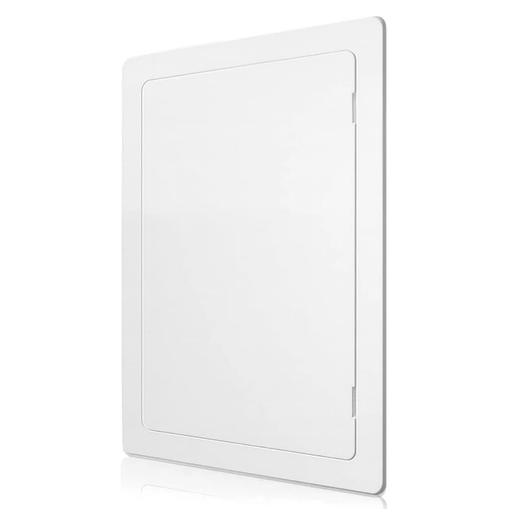 Paintable Access Panel 100x150 mm, High-Grade ABS Plastic Panels for Inspection Hatch, Fuse Box Cover Cabinet, Wall and Ceiling, Conceals Wires, Meters, Pipes, Fits Flush to Surfaces
