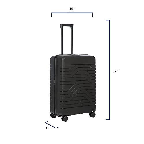 Bric's 28" Expandable Spinner Suitcase - Travel Luggage with TSA-Approved Lock and Hard Shell Exterior - B|Y Ulisse - Black2