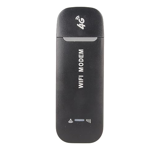Culnflun 4G WiFi Router High Speed Portable 150Mbps Wireless LTE USB WiFi Modem with SIM Card Slot for Office Travel Home Up to 10 Users Share ABS Material (Black)