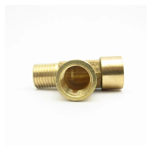 Adaptador de tuberías de latón 3 vías BSP duradero para instalaciones de fontanería estables 6