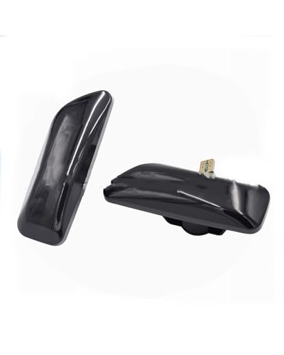 PPLKHS Luces De Posición Laterales Luz De Señal De Giro Lateral Secuencial LED Para Volvo V70 XC70 Para XC90 Para S60 S80 Lámpara De Señal(Black)