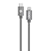 Produktbild Kanex 2 Meter Ladekabel, Apple Lightning auf USB-C (USB Type C) zum Aufladen und Synchronisieren von Apple iPhone Xs/Xr/X/8 via USB C - space grau
