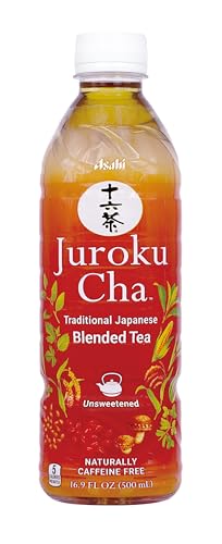 Juroku Cha – Smooth & Refreshing Japanese Tea, Supports Body & Mind, Great with Any Meal, Unsweetened, Caffein Free, 16.9 oz (12 Pack)