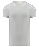 Passform: Slim Fit OLYMP Level Five Herren Unterhemd Kurzarm, M, Weiß