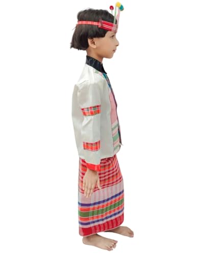 Image of BookMyCostume Manipuri Indian Eastern State Folk Costume - Female 3-4 Years