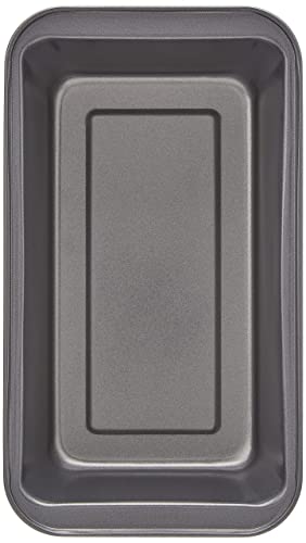 Amazon Basics Teglia per pane in acciaio al carbonio antiaderente, confezione da 2, Grigio, Rettangolare, 27 x 15 x 7 cm - immagine 6