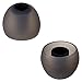 Earbud Tips Soft Silicone Earbuds Replacement Tips Fit for in-Ear Headphones(Inner Hole from 3.8mm -4.2mm Earphones) 9 Pairs S/M/L,Black