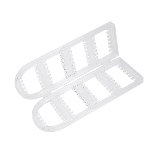 DIKACA Organizer Portaorecchini Acrilico Pieghevole Supporto Due Espositore per Orecchini e Resistente e Salvaspazio per Ragazze e