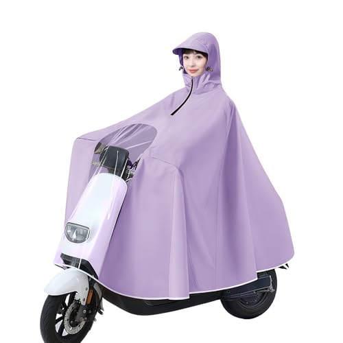 MSINMINW Poncho de chuva para bicicleta, reutilizável redondo scooter elétrico poncho de chuva com p