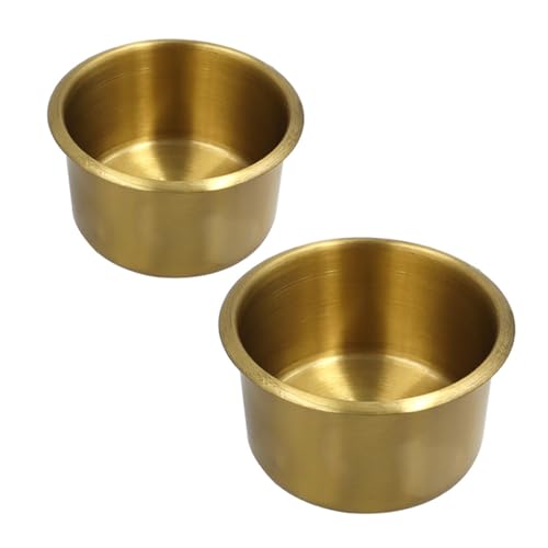 Porte-gobelet laiton encastré support boisson robuste pour voiture canapé et bateau