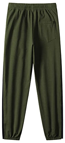 Chrisuno Breakaway Pants For Men Mens Side Snap Down Leg Men's Sweatpants Tear Away Basketball Athletic Workout Running Casual Loose Jogger With Pockets Army Green L #TOP1