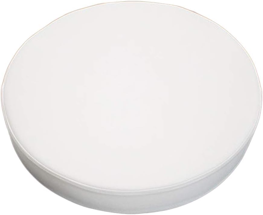 MH- Bar Stool Cushion Breathable Polyurethane Pu Round Foam Padded Seat Cushions Waterproof Leather Bar Doctor/Kitchen Stool/Office Stool/Chair/Cafeteria/Bar Stool 14.5 Inch with 4 screw (White)-image-34
