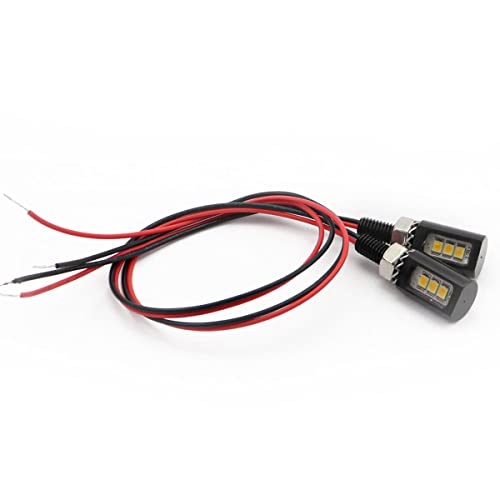 Mcdrlled Led License Plate Light,Tag Screw Bolt Lamp,12V Led Bulbs,Waterproof/Rainproof Ip68, Black Aluminium Light Holder, Legal For Car Motorcycle Truck Rv Atv Bike.(White Light) #TOP4