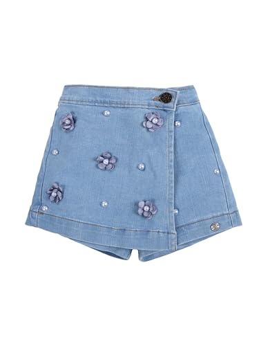 Image of KiddoPanti Girls Denim Over Lap Shorts