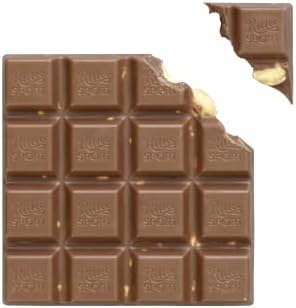 Ritter Sport Chocolate Bars with Nuts (Milk Chocolate with Hazelnuts, 3.5 Ounce (Pack of 10)