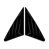 Pour A3 8Y Sedan 2021 + Glossy Car Triangle louver shark gill shaped rear window Decorative Window Vent Stickers 2022 2023