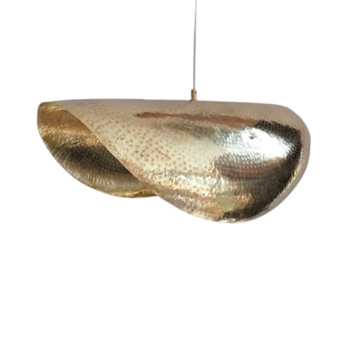 Suspension en laiton doré de 50cm au design prestigieux