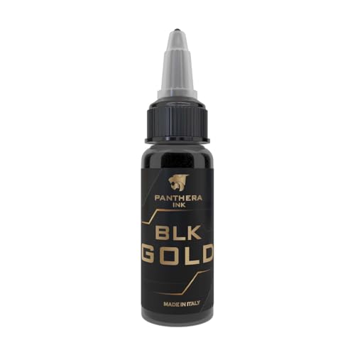 Encre tatouage noire dorée - Panthera Ink 30 ml