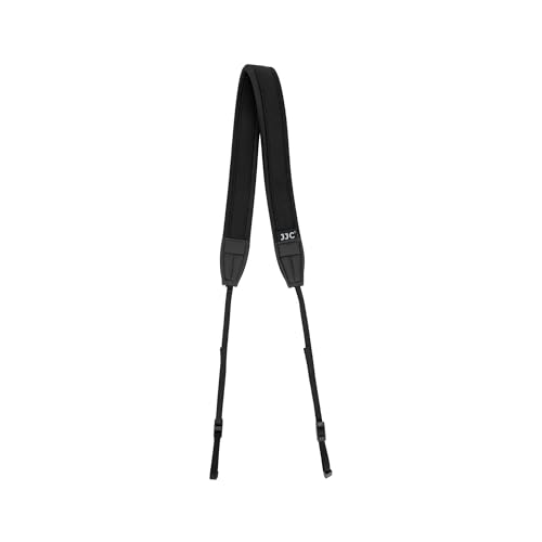 JJC Correa para el cuello de la cámara para Canon M50 Mark II R100 R50 V para Nikon COOLPIX P100 B700 P6000 P520 para Fujifilm FinePix S2950 S6850 S1   Antideslizante suave ajustable