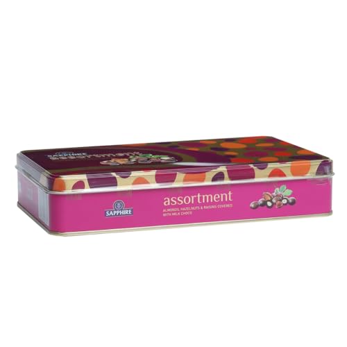 Image of Sapphire Chocolate Coated Nuts - Assorted - Almond, Hazelnut & Raisins, 175g | Chocolates Gift Pack for Christmas | Chocolate Nuts Gift Hampers (Pack of 3)