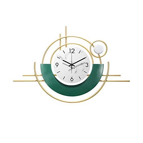 Reloj de pared analógico silencioso de metal hecho a mano miniatura 1