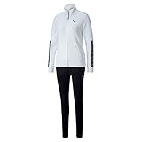Puma Damen Amplified Track Sweat Suit cl/Trainingsanzug, Größe:XS / 34, Farbe:Weiß (Puma White)