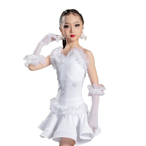 Robe de danse latine filles pour salsa cha-cha et tango de salon