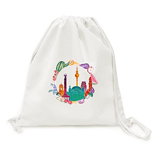 Sac en tissu pliable pour fruits au marché de l'allemagne célèbre