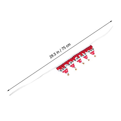 Amosfun Coleira de Cachorro de Natal Com Sinos Animais de Estimação Bandana Ajustável Pescoço de Est