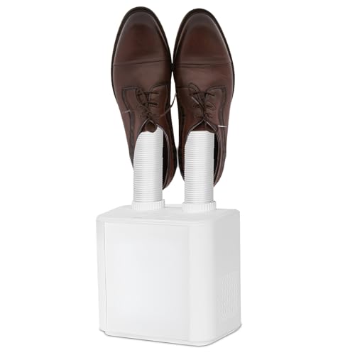 Sinbide Secador de Zapatos, Secador de Guantes y Calentador de Botas, Secador ajustable portátil, Temporizador Inteligente, conectores de secado telescópicos, secado rápido, Secar dos al mismo tiempo