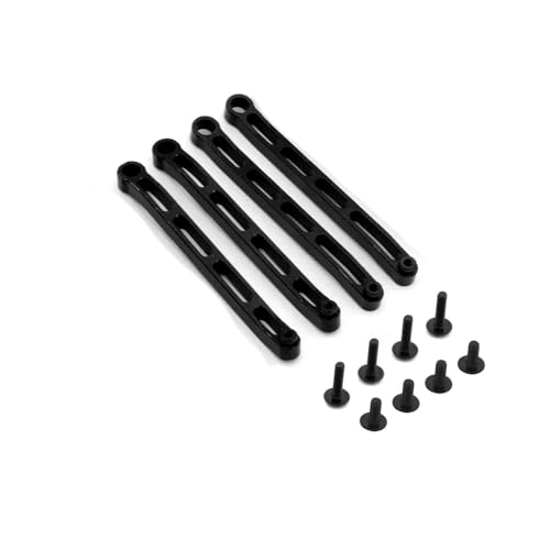 アップグレードメタルシャーシ固定ロッドサスペンションリンケージ MN 1/12 MN78 MN82 RCカースペアパーツ(ブラックMN82)