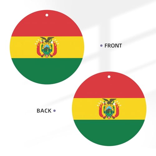 Hojas aromáticas para auto con bandera de Bolivia miniatura 3