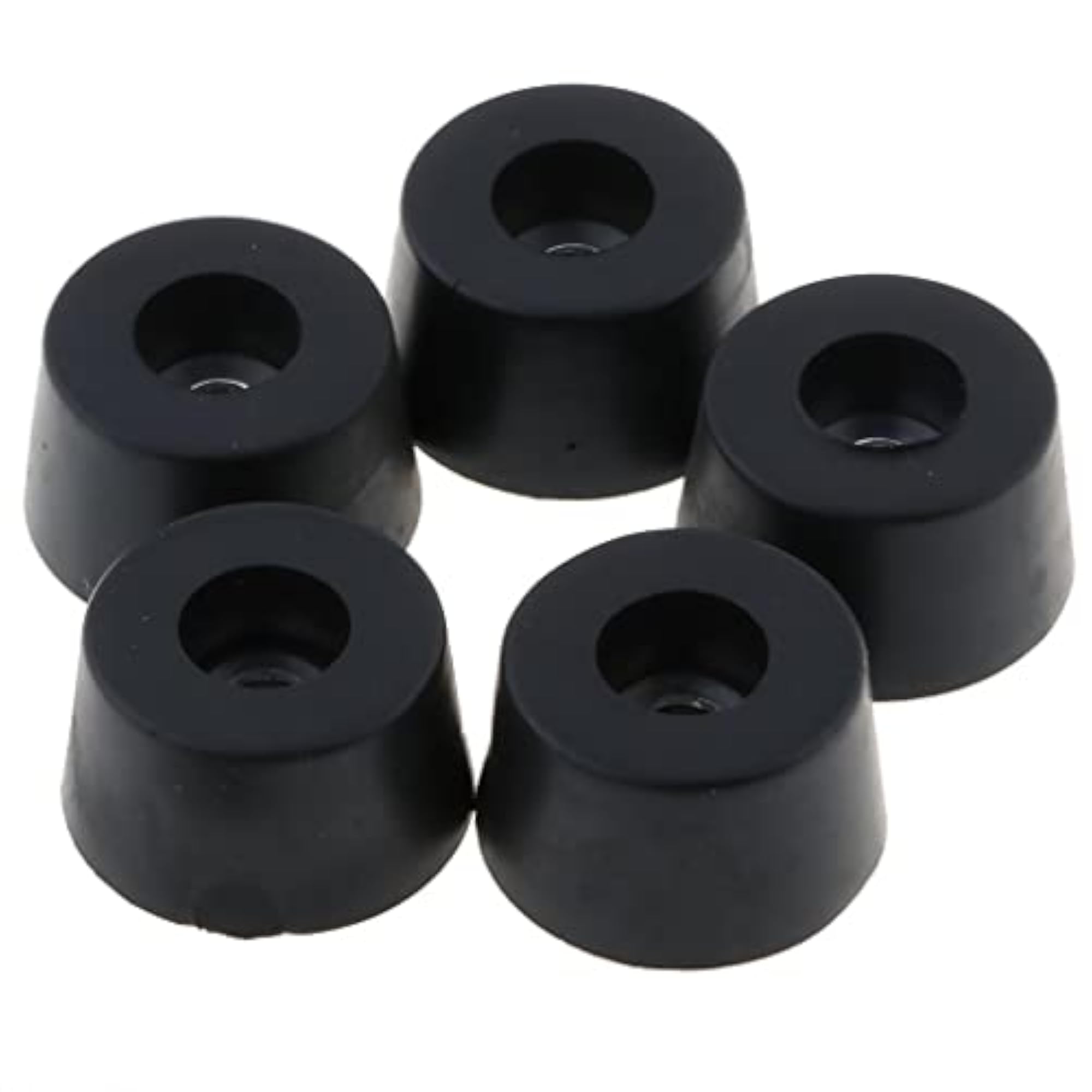 5pcs Round Black Bumpers Pads Rubber Feet, 33x19mm