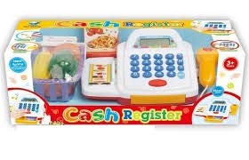 Caixa Registradora Infantil C/Acessórios Luz Som Brinquedo Branca