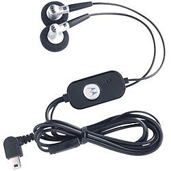 motorola OEM Mini USB Stereo Hands-Free Headset RAZR KRZR SLVR PEBL RIZR Tundra VA76r SYN1301