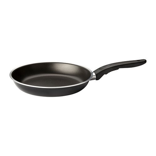 Preisvergleich Produktbild IKEA 2 X KAVALKAD - Bratpfanne, Schwarz - 24 cm