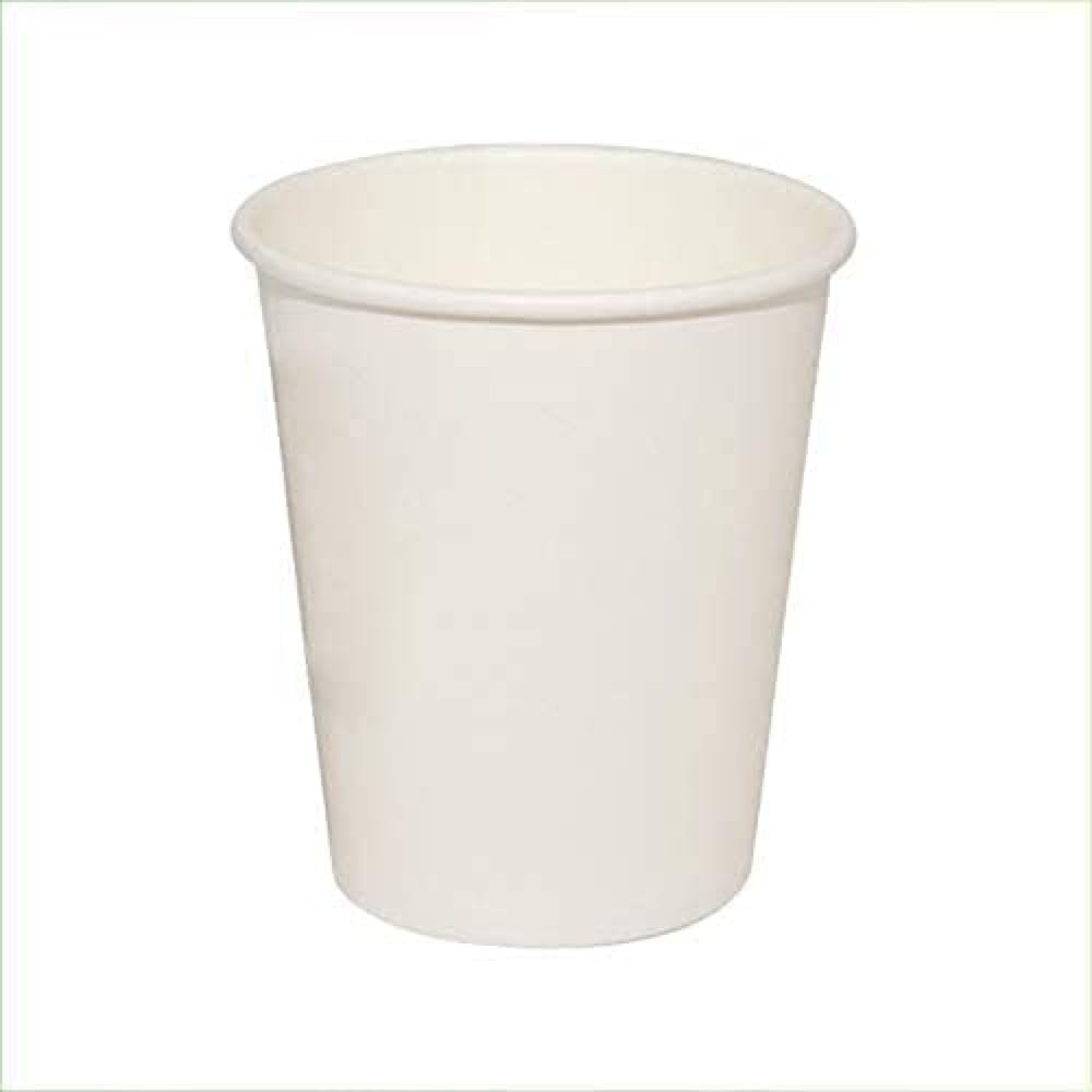 Generico 50 200 500 1000 bicchieri di carta ecofriendly bianchi marroni da 200 ml Cartoncino USA e GETTA Bevande Fredde e Calde Compleanni Feste riciclabili (1000 pezzi bianchi)