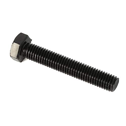 Image of Mellewell M8 x 70mm Hex Head Screw Bolts, Fully Threaded, Alloy Steel Grade 12.9, Black Oxide Finish, Quantity 10