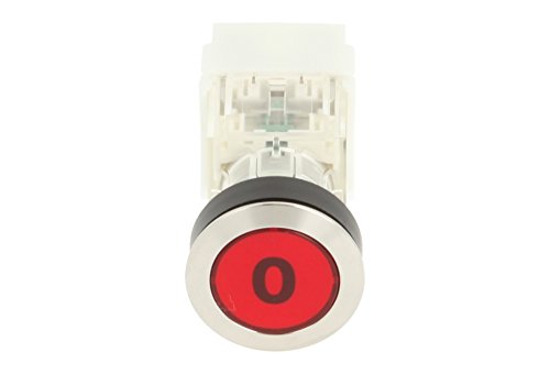 Schlegel 23.000.576 Push Button Stainless Steel, Button Cap, Red, Name Plate 0, Push Contact Sensor, 2 NO Contacts and Screw Connection - Image 4