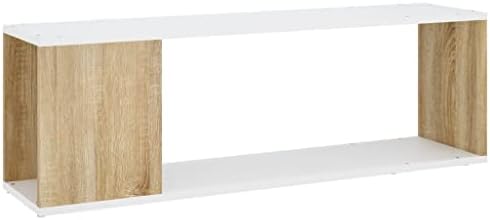 vidaXL TV Cabinet Home Living Room Furniture TV Unit Stand Book Plasma Hifi Stereo Side Cabinet Entertainment Centre White Engineered Wood
